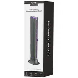 Настільний вентилятор F3 Tower Fan 3 speeds with battery 1200 mAh Purple - мініатюра 5
