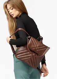 Жіночий рюкзак Sambag Loft QSH шоколадний 30 x 26 x 14 см (22011020) - мініатюра 6