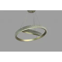 Підвісна люстра LED у спальню Linisoln 1956-60*40 металевий, акриловий, кольору шампань, діаметр 60*40 см, висота 50-120 см - мініатюра 4