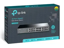 Комутатор TP-LINK TL-SG1024DE, 24x100/1000 Mb/s, керування - мініатюра 3