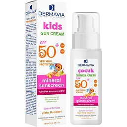 Сонцезахисний крем для дітей SPF 50+ Dermavia, 100 мл (Liv910201)
