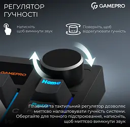 Клавіатура ігрова механічна GamePro MK-160-W-D Pro Wireless Hot-Swap Rainy Switch Black-White - мініатюра 9