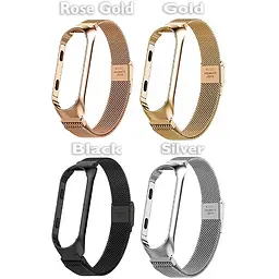 Ремінець BeCover Metal для Xiaomi Mi Smart Band 8 Black (709357) - мініатюра 4