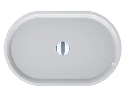 Умивальник Miraggio SORRENTO (0000244) Miramarble, Глянцевий, Накладний, Білий - мініатюра 4