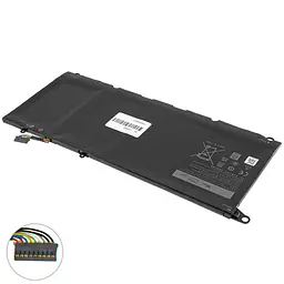 Батарея для ноутбука Dell JD25G (XPS: 13 9343 9350) 7.4V 52Wh Чорний