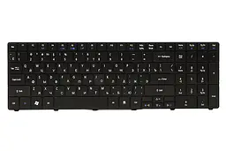 Клавiатура для ноутбука ACER Aspire 5810 чорний, чорний фрейм