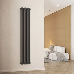 Радіатор дизайнерський Ideale Viola 13 7/1800/335 антрацит, Антрацит - мініатюра 3