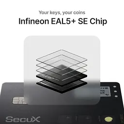 Біометричний апаратний криптогаманець SecuX Shield BIO з відбитком пальця (B0CSS772MB) - мініатюра 12