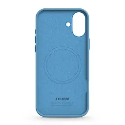 Силиконовый чехол с MagSafe для Apple iPhone 16 Plus, ICON2 MagCase, голубой, противоударный, панель с мягкой подкладкой, защита всего корпуса, поддержка беспроводной зарядки, совместим с защитными стеклами и пленками, ArmorStandart (ARM80188) - мініатюра 2