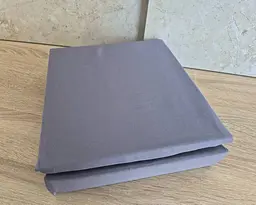 Турецьке простирадло на резинці First Choice 160х200х30 + 2 наволочки 50х70 сатин Dark Grey - мініатюра 5