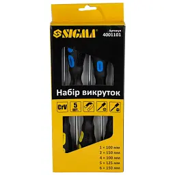 Набір викруток Sigma 5шт СrV (4001101) - мініатюра 2