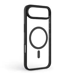 Чехол Apple iPhone 17 Air, Unit MagSafe, черный, прозрачный, магсейф, противоударный, магнитный, панель-накладка с поддержкой MagSafe, с поддержкой беспроводной зарядки, TPU+PC, защита всего корпуса, ударопрочный, ArmorStandart (ARM86305) - мініатюра 2