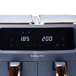 Аерофритюрниця безмасляна Sokany SK-ZG-803 8л електрична з сенсорним керуванням, таймер 2800Вт - мініатюра 4