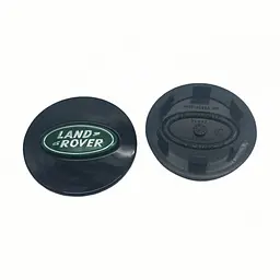 Ковпак колеса Land Rover чорний+хром+зелений 63мм пластик 1шт OEM BJ32-1130-AB