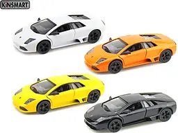 Металева інерційна легкова модель Lamborghini Murcielago LP640 5", відкриваються двері (В асортименті) - мініатюра 2