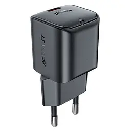 Зарядний пристрій Acefast A73 mini Type-C PD20W GaN чорний - мініатюра 3