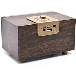 Портативна колонка ретро Kisonli G2 Bluetooth 1200 mAh 10 Вт Dark Wood - мініатюра 3