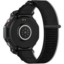 Ремінець DK для Xiaomi Amazfit T-Rex 3 Nylon Merger Sport Loop (black / grey) - мініатюра 2