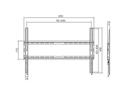 Настінне кріплення AGN 80-460F 37-80 Black (80-460F) - мініатюра 5