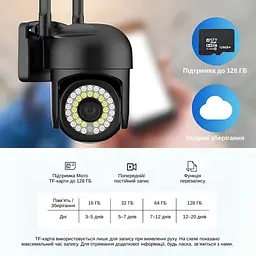 IP-камера вулична XON SmartCam Wi-Fi 1080P (SCWEW21YW 3688) Чорна - мініатюра 4