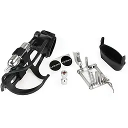 Фляготримач Lezyne Tubeless Flow Storage Loaded з мультитулом V PRO 17 та головкою СО2 Y14 Black (1052-4710582 543210)