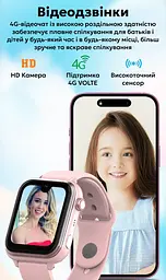 Смарт годинник-телефон дитячі Wonlex KT37 Original з відеодзвінком WI-FI GPS SIM-карта Black (18350) - мініатюра 9