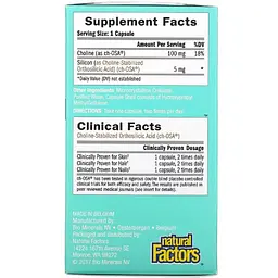 Активатор коллагену Natural Factors BioSil 30 вегетаріанських капсул - мініатюра 3