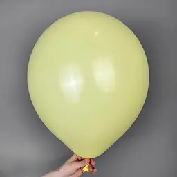 Кулька повітряна латексна 30 см (100) макарун жовтий, IDEA7-DL-018 - мініатюра 4