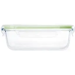 Контейнер Fissman з кришкою 18x13x6 см зелений (17315)
