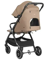Прогулянкова коляска Carrello Forza CRL-5535 Grain Beige легка 7 кг автоматичне складання EVA-колеса - мініатюра 5