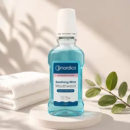 Ополіскувач для ротової порожнини Nordics Soothing Mint м’ятний антикарієс комплексний догляд 300 мл