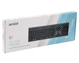 Клавіатура A4Tech Fstyler FBX50C Wireless Grey (FBX50C (Grey)) - мініатюра 7