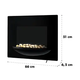 Електричний камін настінний Klarstein fire bowl 1800 Вт (10031557) - мініатюра 2