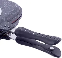 Сковорода-гриль Grill Pan двостороння прямокутна Kamille 32х24х7,5 см kuh0011143 - мініатюра 5