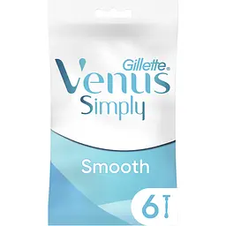 Одноразові станки для гоління (бритви) жіночі Simply Venus 2 6 шт.