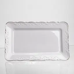 Тортовница на ножке White Square 25.5*25.5 см фарфоровая квадратная Yiwu 120-YH-HG062 - миниатюра 5