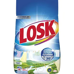 Пральний порошок Losk Автомат для білих та світлих речей Гірське озеро 2.4 кг (9000101805390)