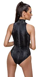 Боді Cottelli Collection Snake чорне XL - мініатюра 5