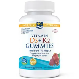 Вітаміни та мінерали Vitamin D3+K2 Gummies, 60 желеєк Nordic Naturals fit0019772