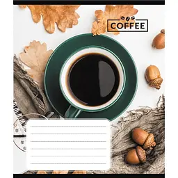 Зошит учнівський "Кавові зерна" 048-590111K-5 в клітинку, 48 аркушів