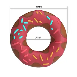 Ерекційне кільце Pretty Love Berry Super Donut різнобарвне - мініатюра 6