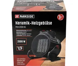 Тепловентилятор Parkside PKH 2000 B1 - мініатюра 6