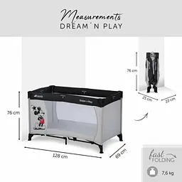 Дитячий манеж Hauck Dream N Play Mickey Stars - мініатюра 8
