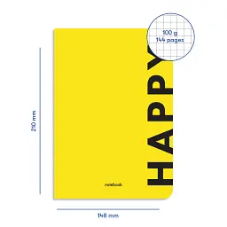 Блокнот у клiтинку Happy - мініатюра 2