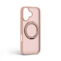 Противоударный чехол-панель для Apple iPhone 17, Unit Stand2, розовый, силикон + поликарбонат, защита всего корпуса, с подставкой, поддержка магнитных держателей и беспроводной зарядки (MagSafe), ArmorStandart (ARM86330) - мініатюра 2
