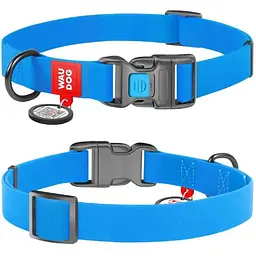 Нашийник для собак Waudog Waterproof водостійкий з QR-паспортом, пластикова пряжка-фастекс, L, Ш 25 мм, Дов 31-49 см (4823089323688)