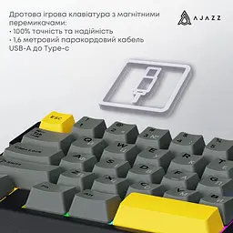 Клавиатура Ajazz AK029 Ice Island Magnetic Switch (AK029-I-BY) - миниатюра 15