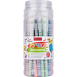 Ручка кулькова 1 Вересня Flower Pearl Coated сині чорнила упаковка 30 шт. (411032) - мініатюра 4