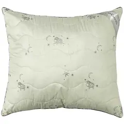 Подушка ARCLOUD силікон MERINO BEIGE 274 мікрофібра, сірий 10мм холофайбер (1000г) з кутиком, сумка р.70*70