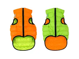 Курточка для тварин Airy Vest двостороння L 55 помаранчево-салатова (1634)